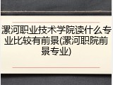 漯河职业技术学院读什么专业比较有前景(漯河职院前景专业)