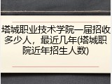 塔城职业技术学院一届招收多少人，最近几年(塔城职院近年招生人数)