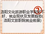 洛阳文化旅游职业学院好不好，就业现状及发展趋势(洛阳文旅职院就业前景)