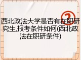 西北政法大学是否有在职研究生,报考条件如何(西北政法在职研条件)