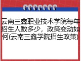 云南三鑫职业技术学院每年招生人数多少，政策变动如何(云南三鑫学院招生政策)