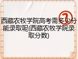 西藏农牧学院高考需多少分能录取呢(西藏农牧学院录取分数)