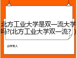 北方工业大学是双一流大学吗?(北方工业大学双一流？)