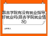 昌吉学院有没有就业指导，好就业吗(昌吉学院就业情况)