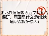湖北铁道运输职业学院能否保研，原因是什么(湖北铁道职院保研原因)