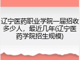 辽宁医药职业学院一届招收多少人，最近几年(辽宁医药学院招生规模)