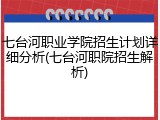 七台河职业学院招生计划详细分析(七台河职院招生解析)