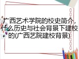 广西艺术学院的校史简介，什么历史与社会背景下建校的(广西艺院建校背景)