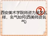 西安美术学院师资力量怎么样，名气如何(西美师资名气)