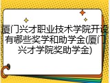 厦门兴才职业技术学院开设有哪些奖学和助学金(厦门兴才学院奖助学金)