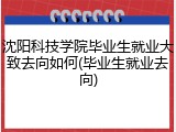 沈阳科技学院毕业生就业大致去向如何(毕业生就业去向)