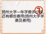 扬州大学一年学费多少钱，还有哪些费用(扬州大学学费及费用)