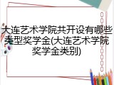大连艺术学院共开设有哪些类型奖学金(大连艺术学院奖学金类别)