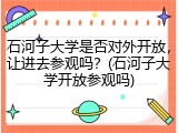 石河子大学是否对外开放，让进去参观吗？(石河子大学开放参观吗)
