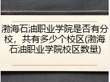 渤海石油职业学院是否有分校，共有多少个校区(渤海石油职业学院校区数量)