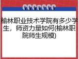 榆林职业技术学院有多少学生，师资力量如何(榆林职院师生规模)
