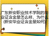 广东新安职业技术学院的毕业证含金量怎么样，为什么(新安毕业证含金量如何)