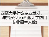 西藏大学什么专业最好，一年招多少人(西藏大学热门专业招生人数)