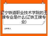 辽宁铁道职业技术学院的王牌专业是什么(辽铁王牌专业)