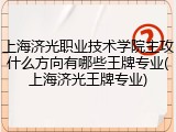 上海济光职业技术学院主攻什么方向有哪些王牌专业(上海济光王牌专业)