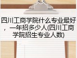 四川工商学院什么专业最好，一年招多少人(四川工商学院招生专业人数)