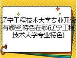 辽宁工程技术大学专业开设有哪些,特色在哪(辽宁工程技术大学专业特色)