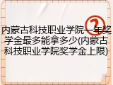 内蒙古科技职业学院一年奖学金最多能拿多少(内蒙古科技职业学院奖学金上限)