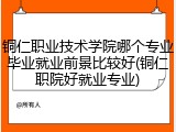 铜仁职业技术学院哪个专业毕业就业前景比较好(铜仁职院好就业专业)