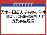 天津外国语大学有多少学生，师资力量如何(津外大师资及学生规模)