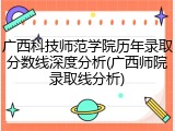 广西科技师范学院历年录取分数线深度分析(广西师院录取线分析)