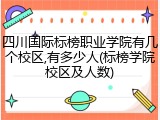 四川国际标榜职业学院有几个校区,有多少人(标榜学院校区及人数)