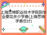 上海思博职业技术学院到毕业要花多少学费(上海思博学费总计)