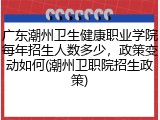 广东潮州卫生健康职业学院每年招生人数多少，政策变动如何(潮州卫职院招生政策)