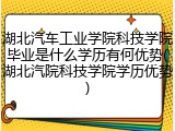 湖北汽车工业学院科技学院毕业是什么学历有何优势(湖北汽院科技学院学历优势)