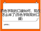 百色学院的口碑如何，现在怎么样了(百色学院现状口碑)