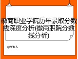 徽商职业学院历年录取分数线深度分析(徽商职院分数线分析)