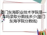 厦门东海职业技术学院是一本吗录取分数线多少(厦门东海学院分数线)