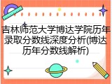 吉林师范大学博达学院历年录取分数线深度分析(博达历年分数线解析)