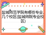 盐城师范学院有哪些专业，几个校区(盐城师院专业校区)