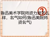 鲁迅美术学院师资力量怎么样，名气如何(鲁迅美院师资名气)