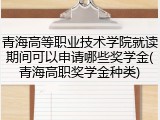 青海高等职业技术学院就读期间可以申请哪些奖学金(青海高职奖学金种类)