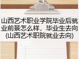 山西艺术职业学院毕业后就业前景怎么样，毕业生去向(山西艺术职院就业去向)