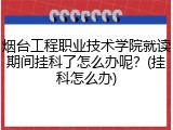 烟台工程职业技术学院就读期间挂科了怎么办呢？(挂科怎么办)