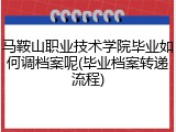马鞍山职业技术学院毕业如何调档案呢(毕业档案转递流程)