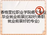 香格里拉职业学院哪个专业毕业就业前景比较好(香职就业前景好的专业)