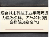 烟台城市科技职业学院师资力量怎么样，名气如何(烟台科院师资名气)