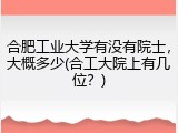 合肥工业大学有没有院士，大概多少(合工大院上有几位？)