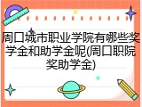 周口城市职业学院有哪些奖学金和助学金呢(周口职院奖助学金)