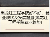 黑龙江工程学院好不好，就业现状及发展趋势(黑龙江工程学院就业趋势)
