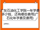 广东石油化工学院一年学费多少钱，还有哪些费用(广石化年学费及费用)